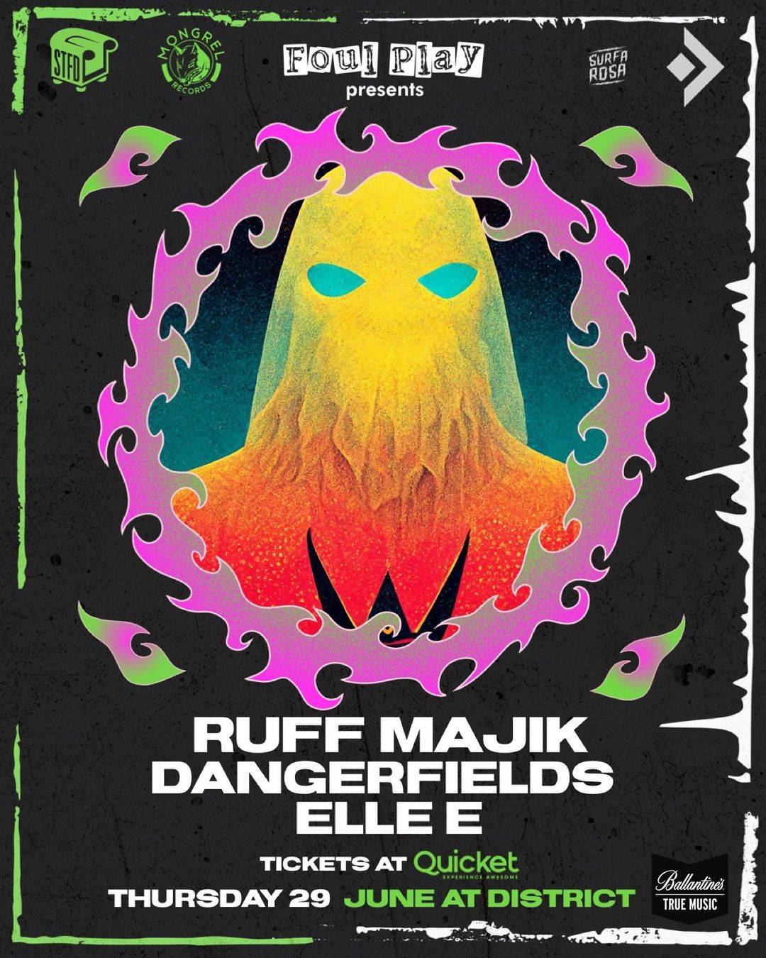 Foul Play Presents Ruff Majik, Dangerfields & Elle EGiggity, Cape Town