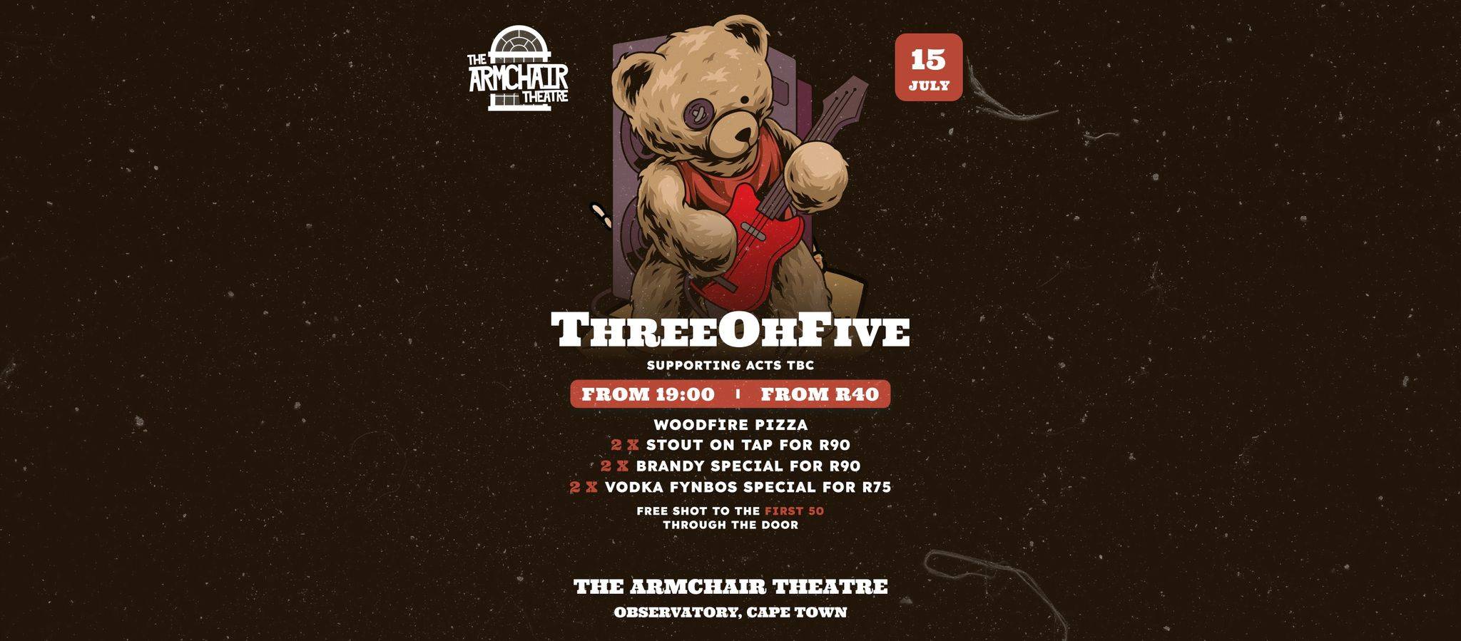 Threeohfive @ The Armchair Theatre Giggity, Cape Town