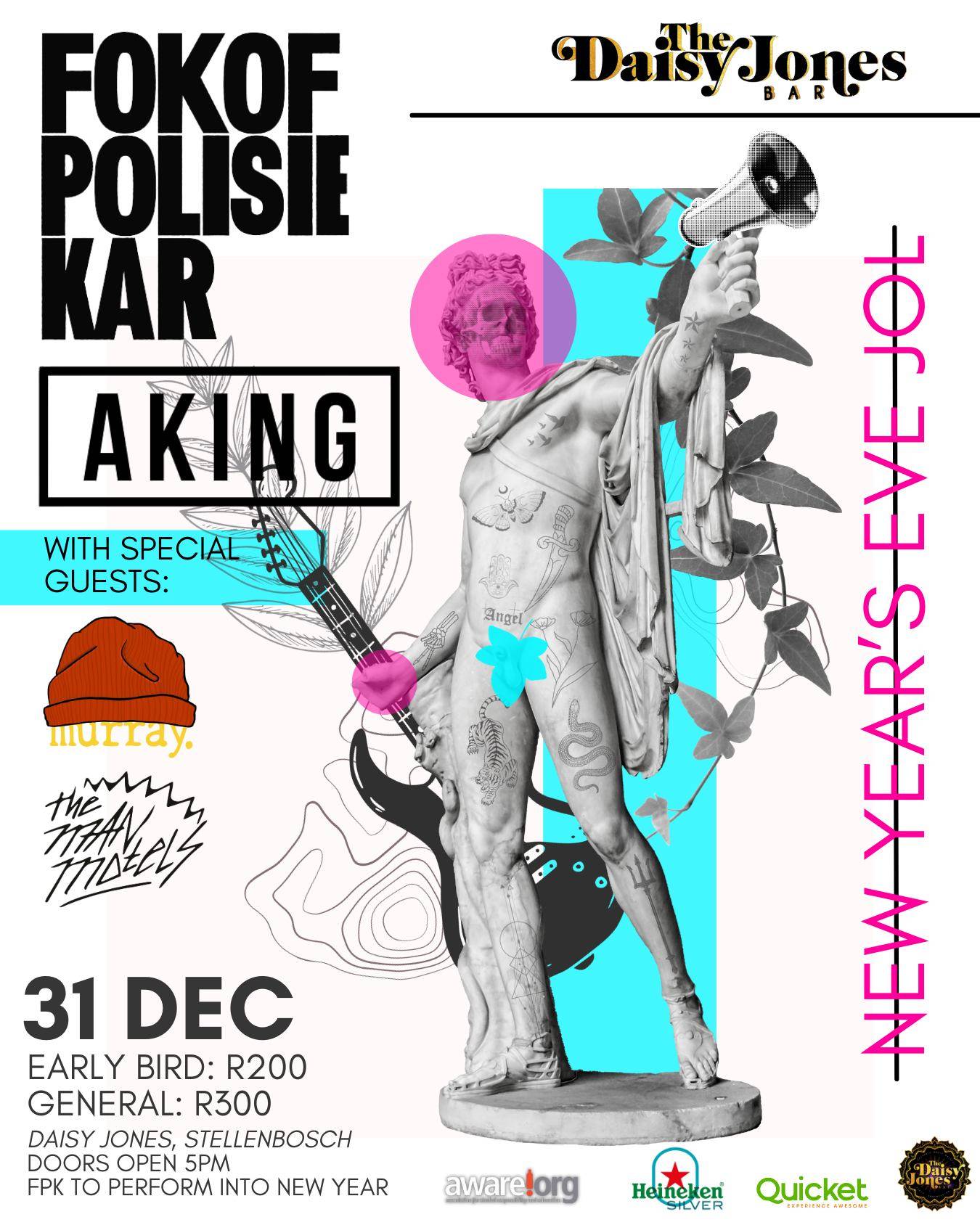 New Year's Eve Celebration with Fokofpolisiekar and aKingGiggity, Cape Town