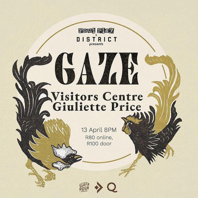 This Thursday we have a beautiful lineup for you. 
@gaze.band are back and joined by @giuliette_price  and @visitorscentreband ❤️

Come join us for a wonderful night of Local Music ✨

Pre and Post Jol at @surfarosact 
Doors open 8PM
First act on at 9PM

R80 online // R100 at the door
Tickets @quicket or link in bio
See you there xx