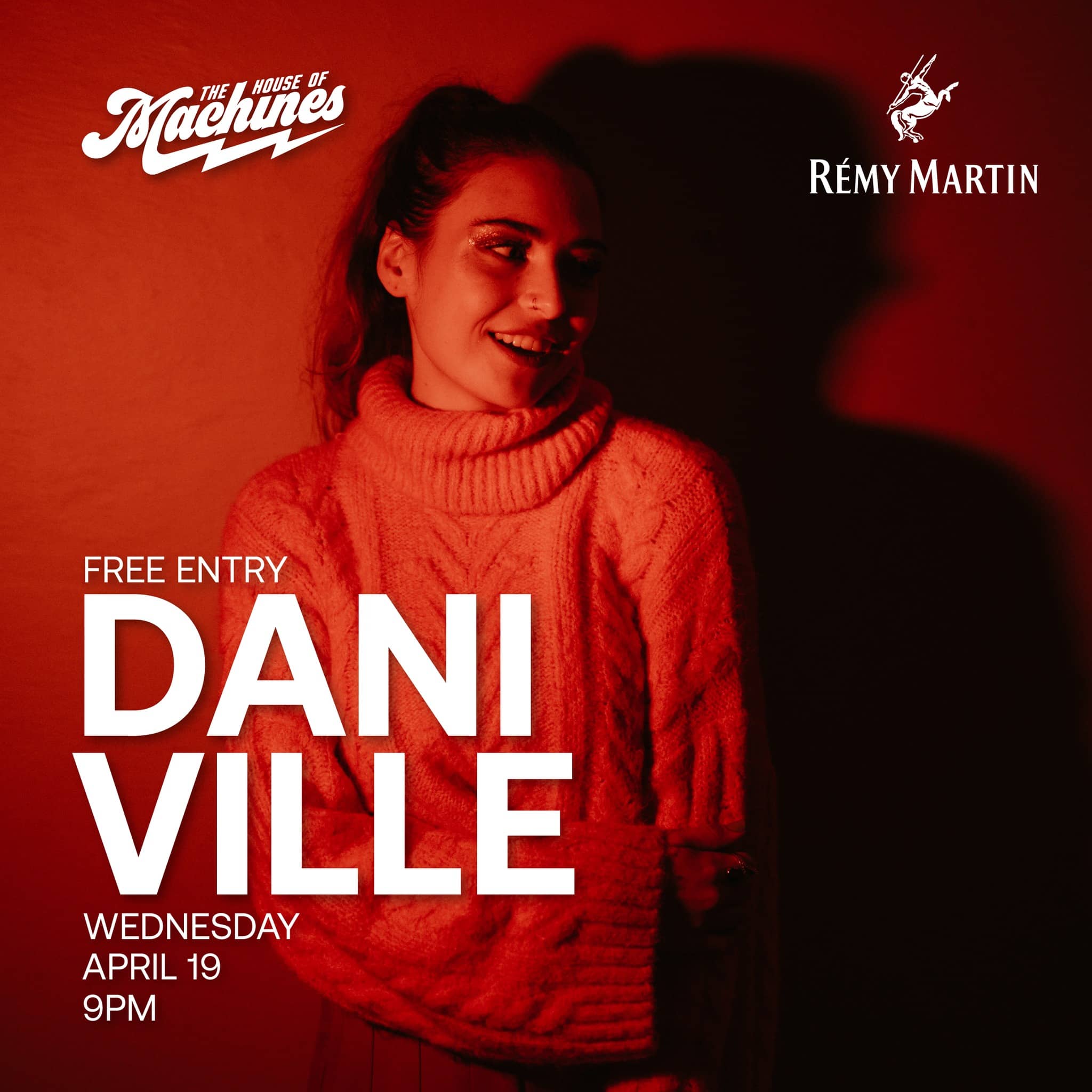 Dani Ville - The House of Machines Free Entry.Giggity, Cape Town